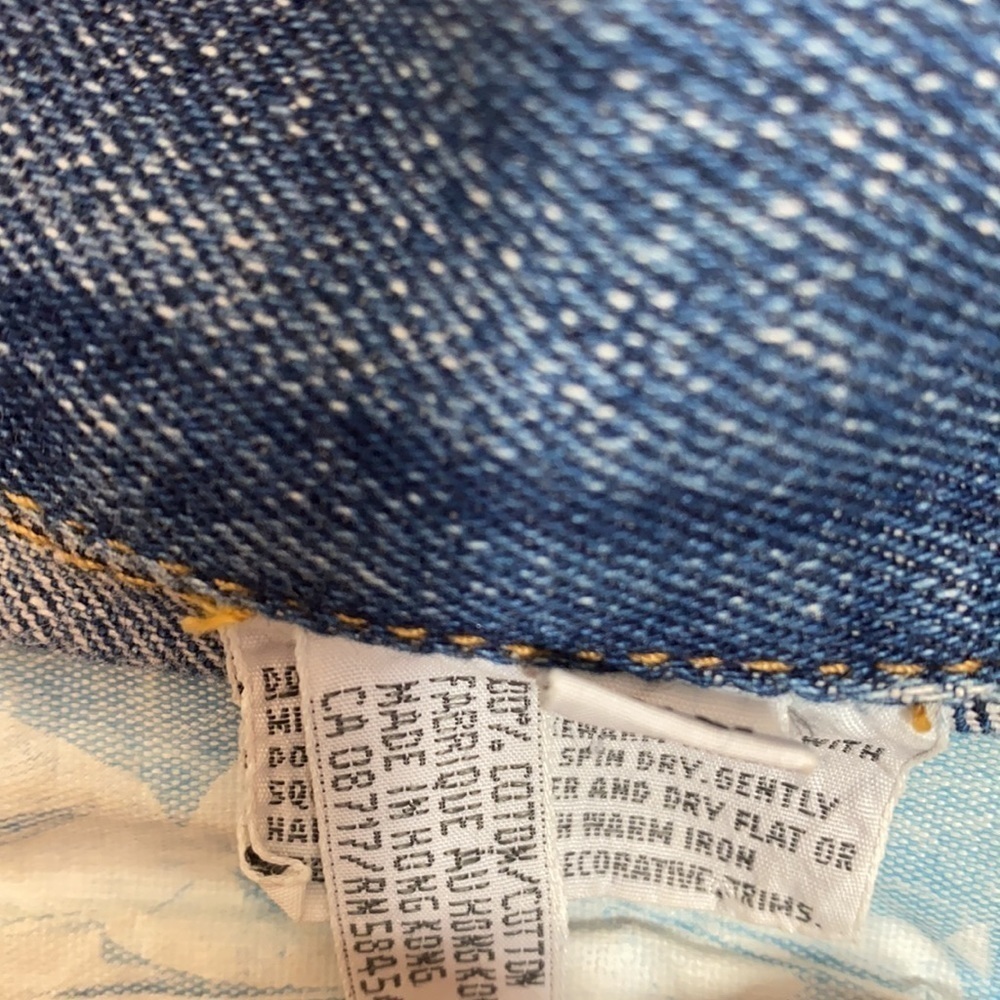 Vintage Freego Oversized & Embellished Jean Jacket - Picture 9 of 9